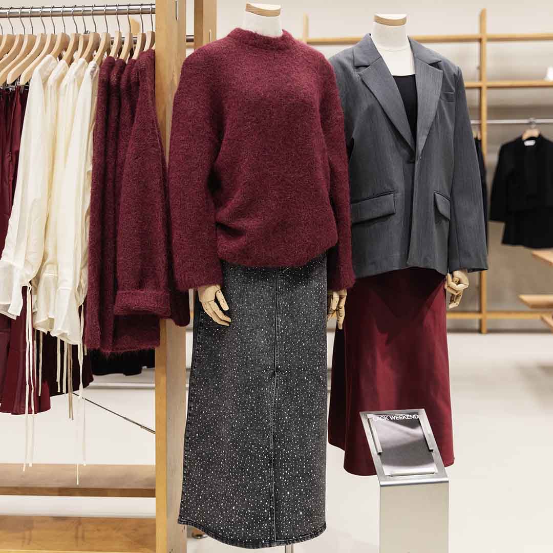 Farverigt tøj fra Selected på Frederiksberg.